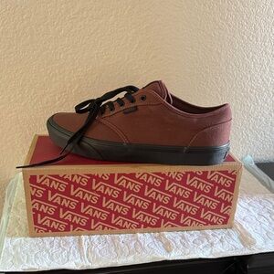 Vans Men's Burgundy Canvas Sneakers